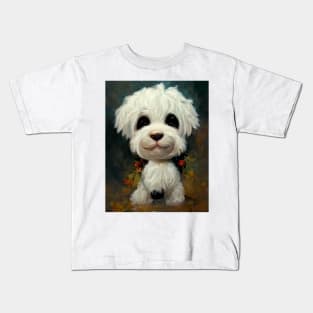 Cute Shichon puppy Kids T-Shirt